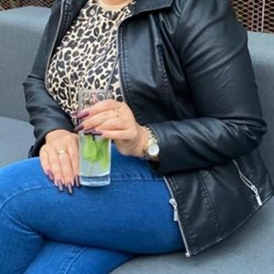 Zara cheetah print blouse